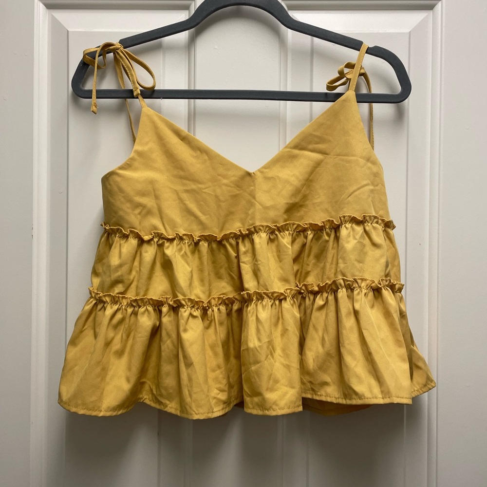 Yellow summer tank